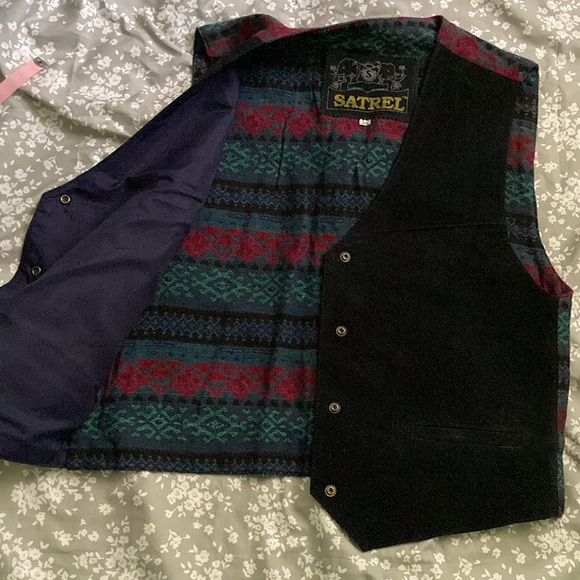 Satrel Leather Vest ~ Size Medium - Picture 9 of 12